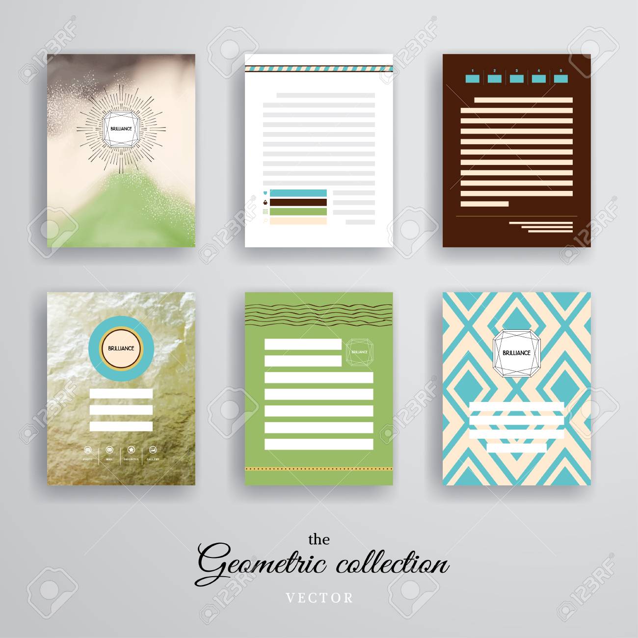 vector set of poster templates for business flyers posters and business posters templates