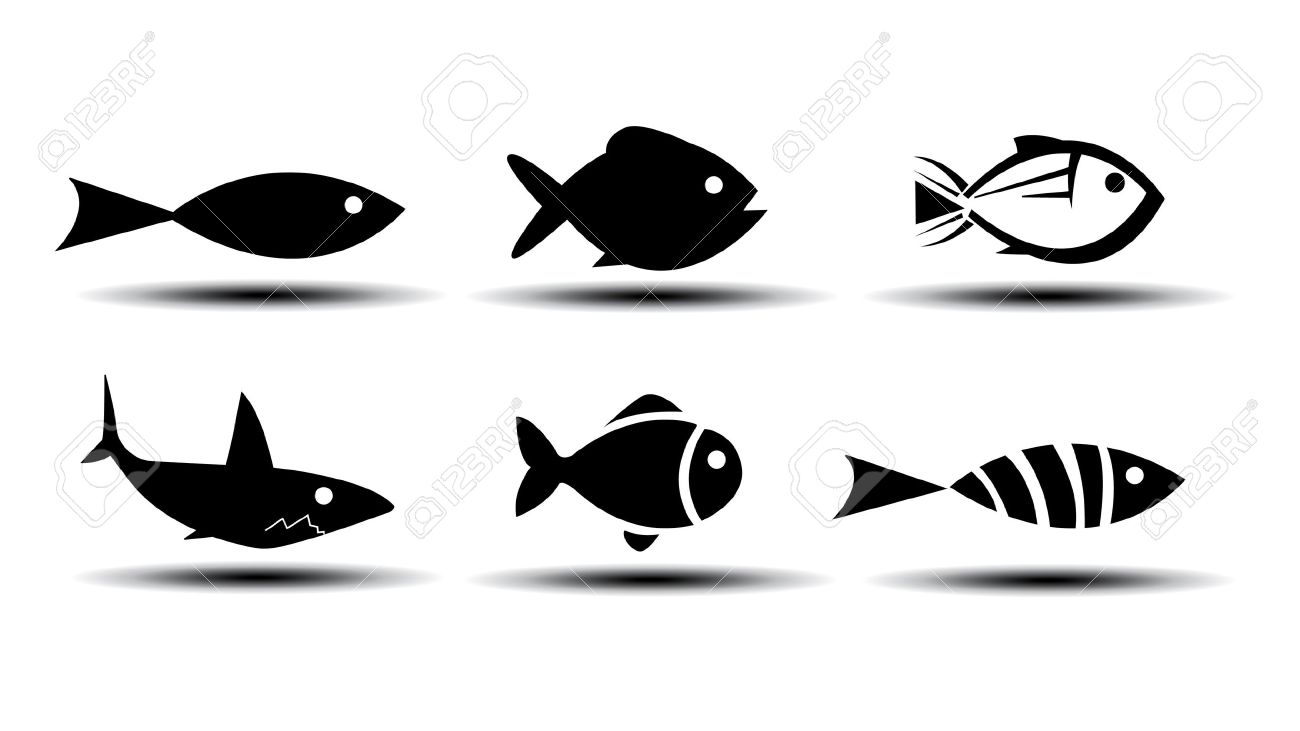 fish icons royalty free cliparts vectors and stock illustration