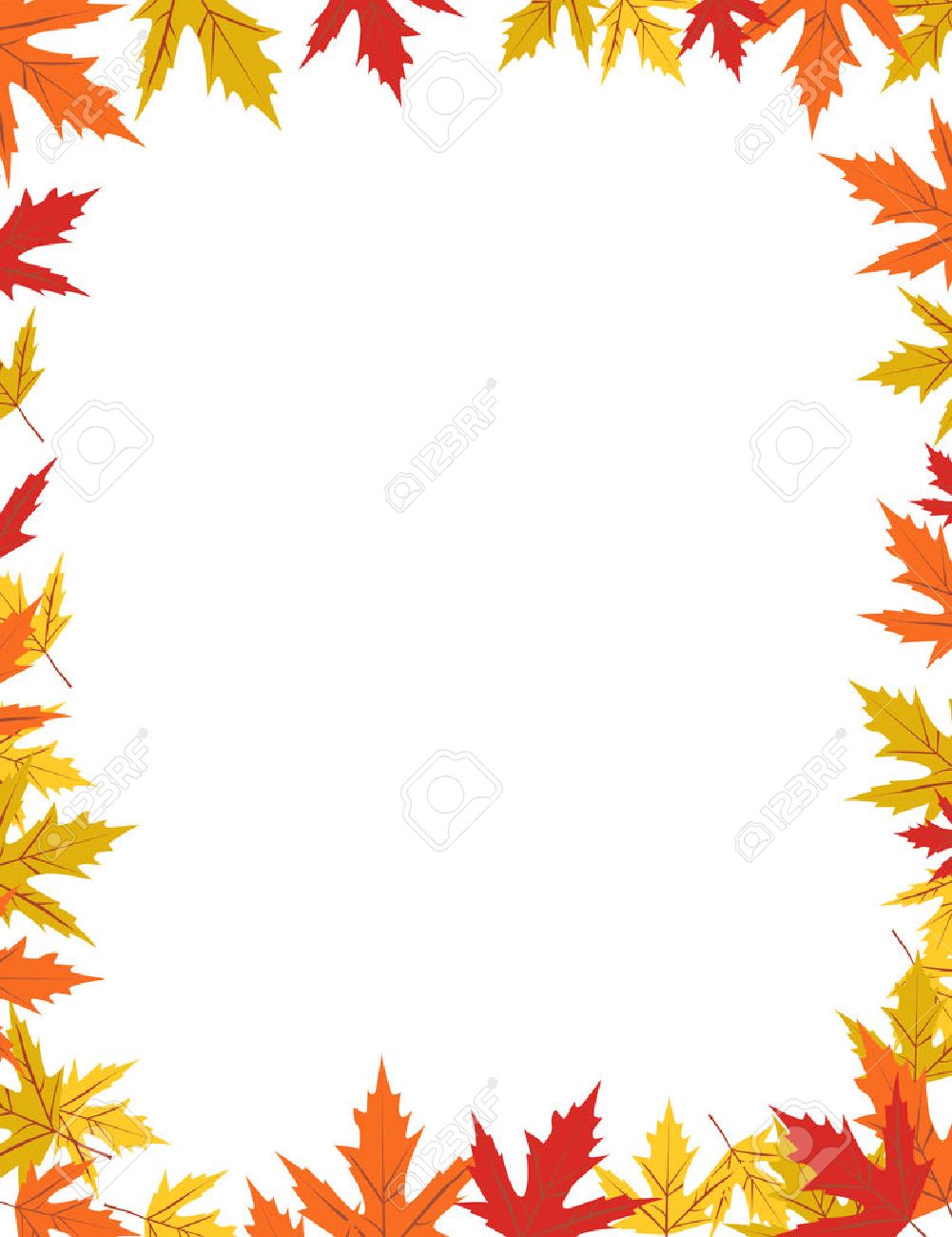 autumn border design vector illustration royalty free cliparts