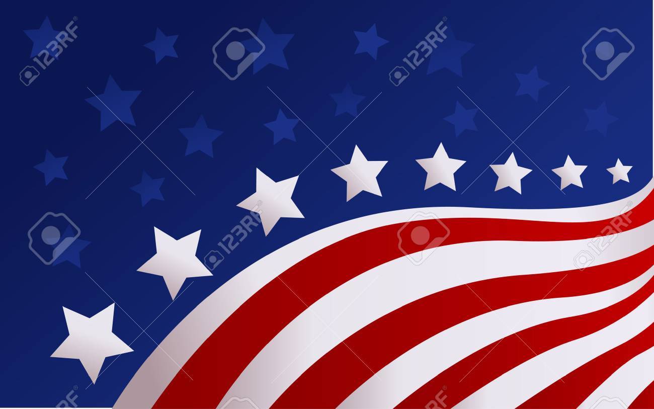 USA flag in style vector - 40818917 USA flag in style vector - 40818917