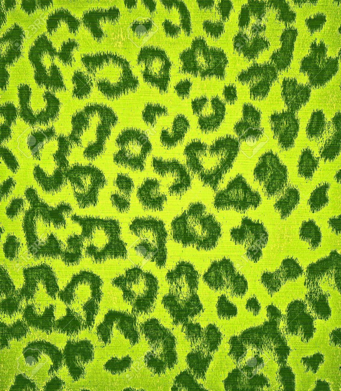 green leopard print