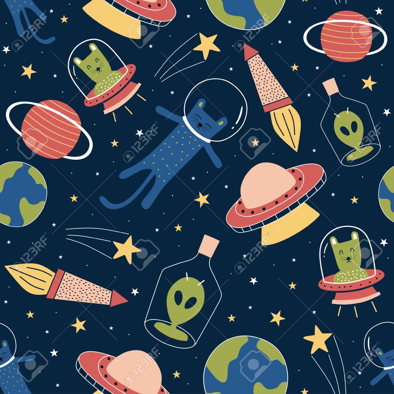 Galaxy Space Background Kids