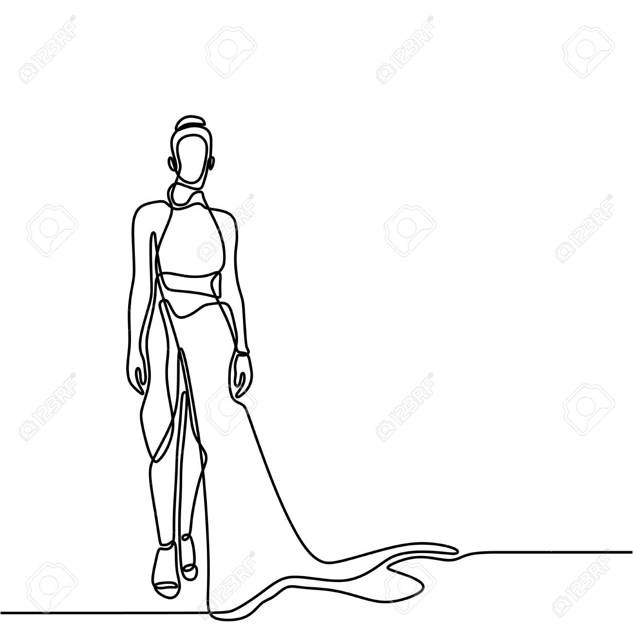 full work long dress