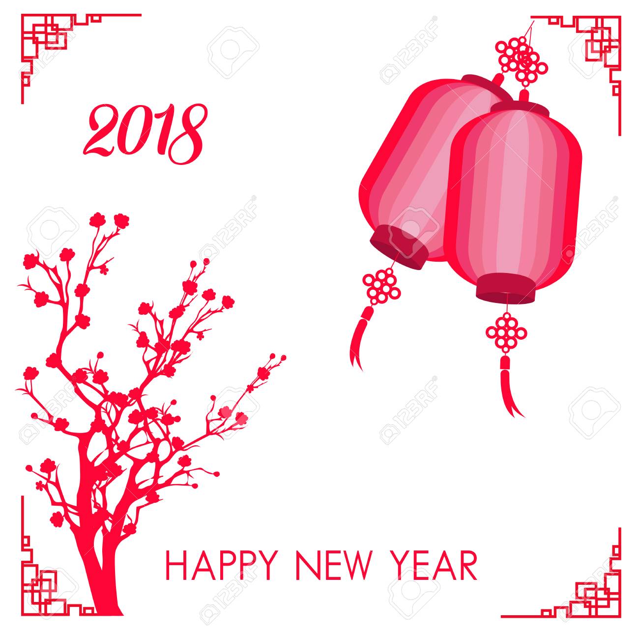 chinese new year card 2018
