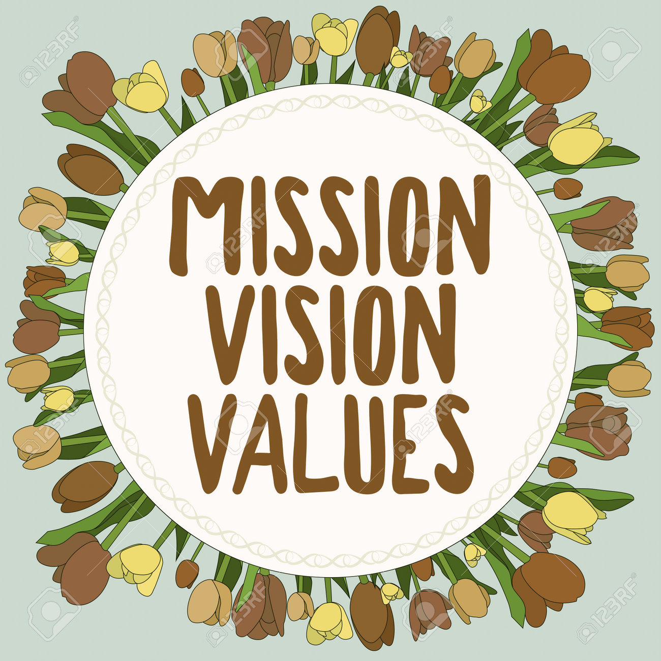 개념적 캡션 미션 비전 가치 개념은 회사 비즈니스 프로필 목표 및 주의 사항을 의미합니다. 로열티 무료 사진, 그림, 이미지 그리고  스톡포토그래피. Image 192395686