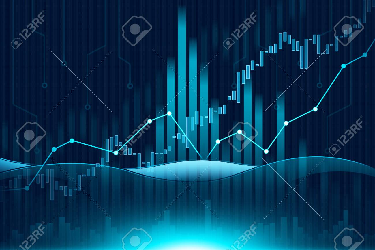 stock market or forex trading graph in graphic concept suitable