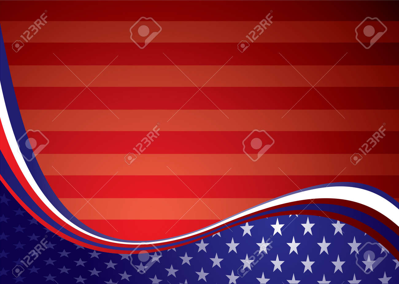 American inspired background illustration with stars and stripes - 7387325 American inspired background illustration with stars and stripes - 7387325