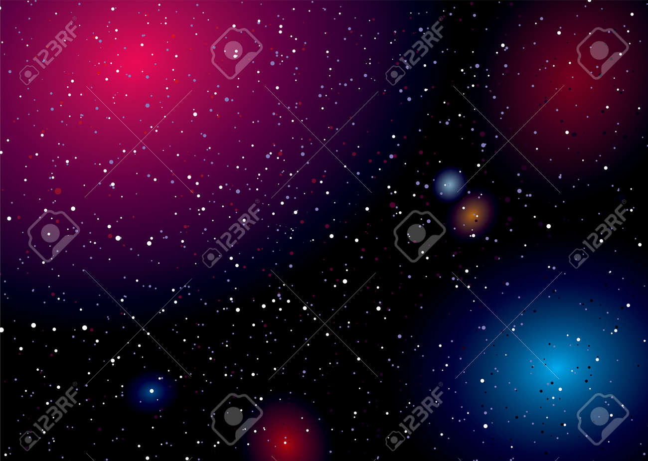 Rainbow of colours captured in this deep space landscape - 10050392 Rainbow of colours captured in this deep space landscape - 10050392