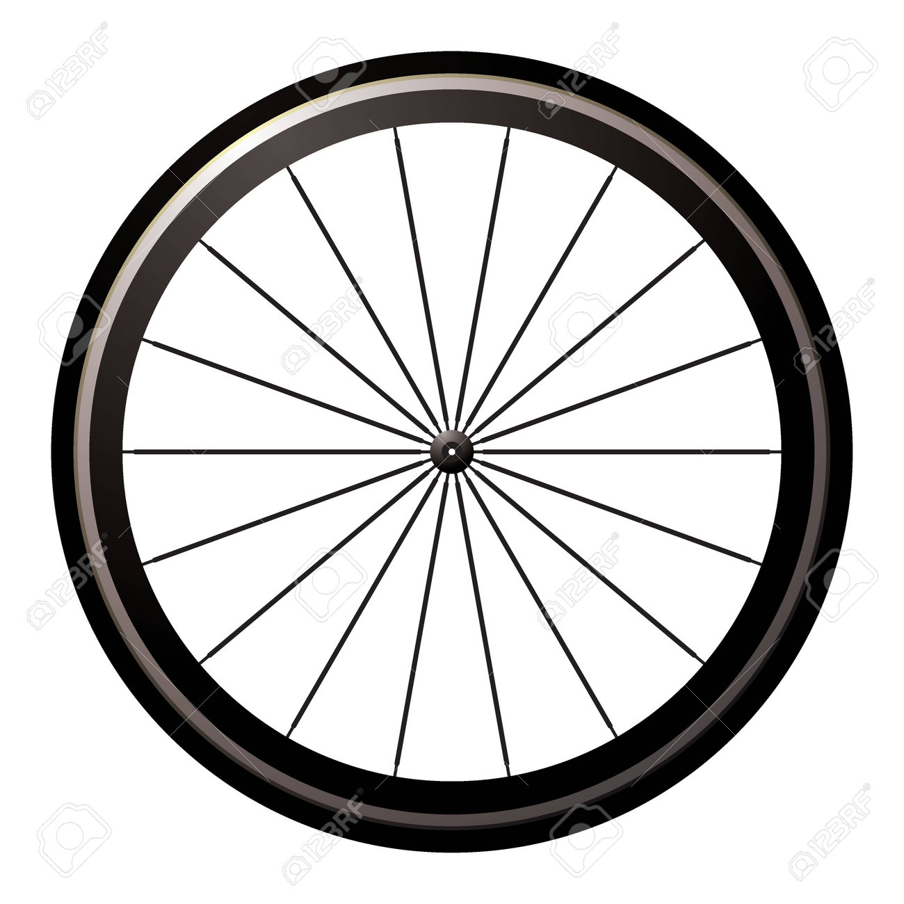 Aerodynamic front road or time trial wheel with tyre - 11467146 Aerodynamic front road or time trial wheel with tyre - 11467146