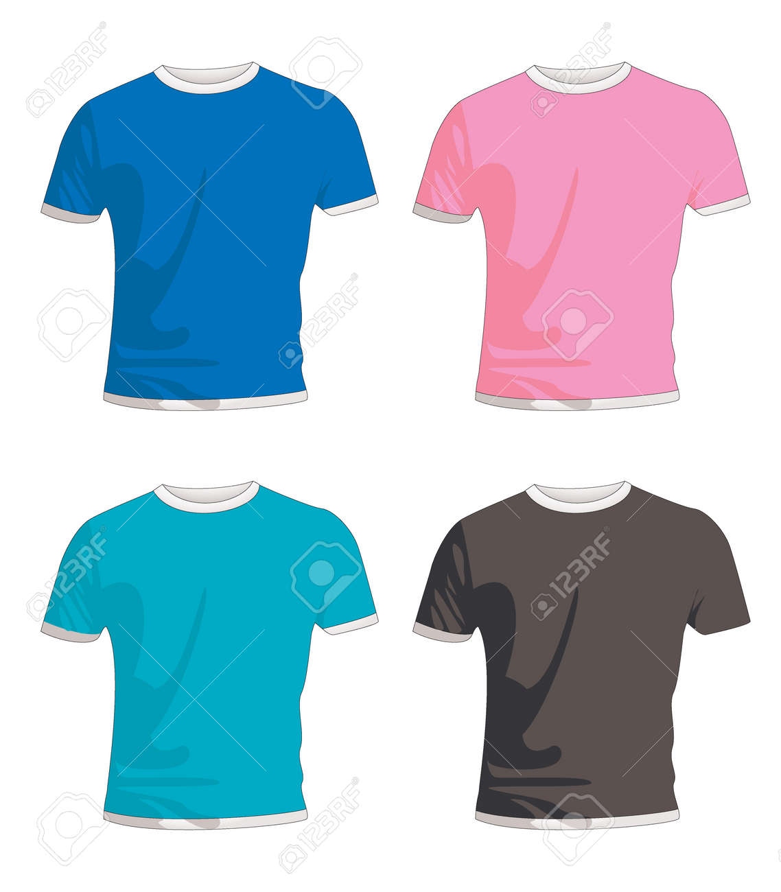 Colección De Cuatro Camisas Para Hombre De Moda Camisetas De Color Fotos Retratos Imágenes Y Fotografía De Archivo Libres De Derecho Image 11995917