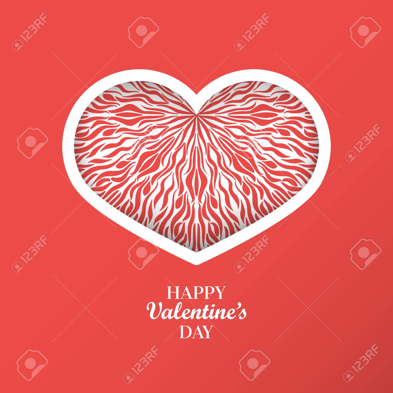 Fundo Do Conceito Do Dia De Valentim Com Frame Dado Forma Coracao Do Origami Coracao Da Arte Do Papel 3d Com Teste Padrao De Onda Bandeira De Amor Bonito Venda Ou Cartao