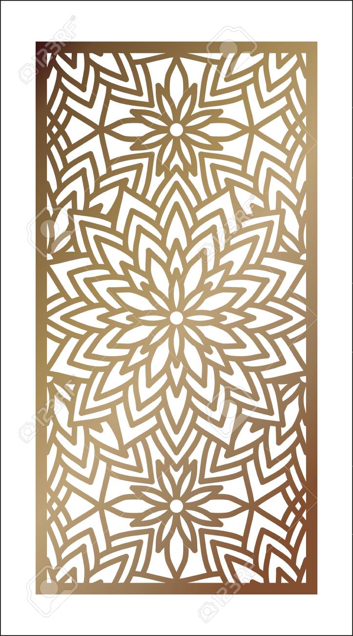 Vektor Laser Geschnittene Platte Mustervorlage Fur Dekorplatte Wand Vinyl Kunst Dekor Vektor Auf Lager Lizenzfrei Nutzbare Vektorgrafiken Clip Arts Illustrationen Image 94439478