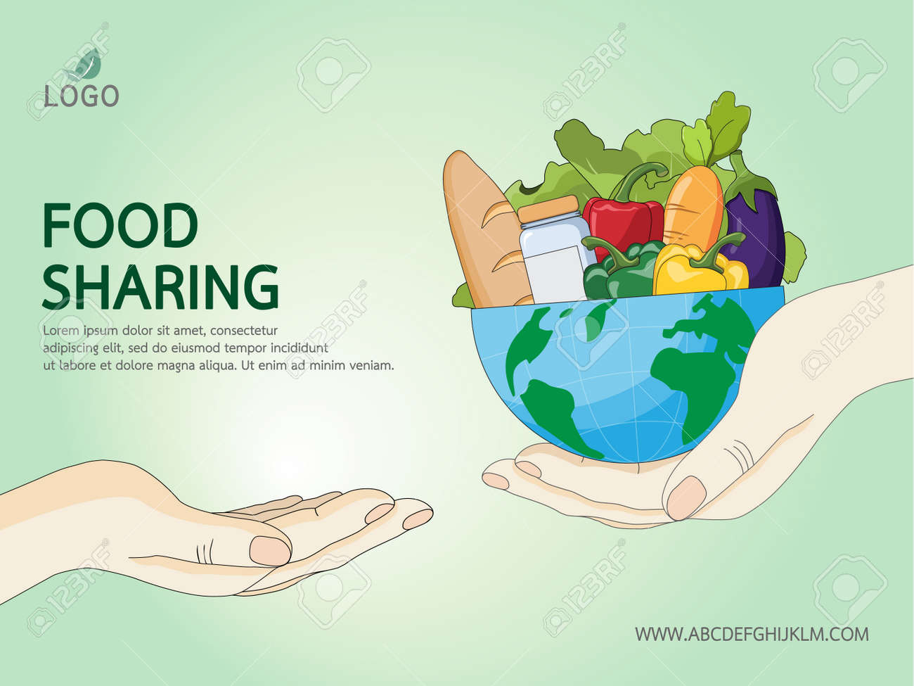 Conceito de caridade de compartilhamento de alimentos. as pessoas doam alimentos dando ajuda humanitária aos sem-teto e aos imigrantes. ideia de redução de resíduos e ajuda a distribuir alimentos diretamente aos famintos. - 173734489 Conceito de caridade de compartilhamento de alimentos. as pessoas doam alimentos dando ajuda humanitária aos sem-teto e aos imigrantes. ideia de redução de resíduos e ajuda a distribuir alimentos diretamente aos famintos. - 173734489