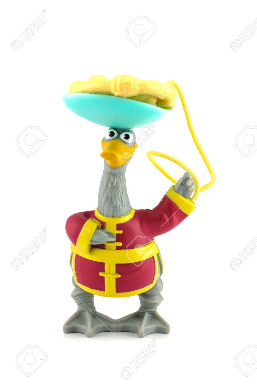 バンコク, タイ - 4 月 29 日、2014:Mr. Kung Fu のパンダの Ping の文字。Po  の養子の父親です。マクドナルド幸せな食事の一部として販売されるプラスチックのおもちゃがあります。の写真素材・画像素材 Image 27950362