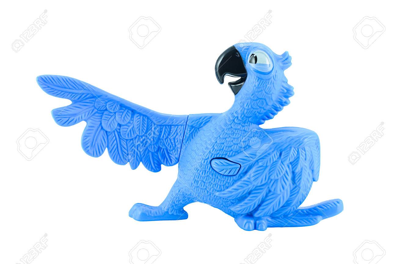 blue macaw toy