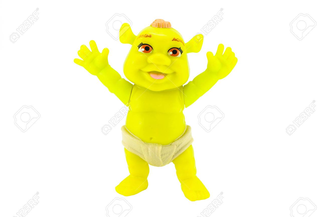 Bangkoktailandia 01 De Abril 15 Ogro Bebe Farkle Una Hija De Shrek Y El Caracter De Juguetes Fiona De Shrek Pelicula De Animacion Hay Juguetes De Plastico Que Se Vende Como Parte