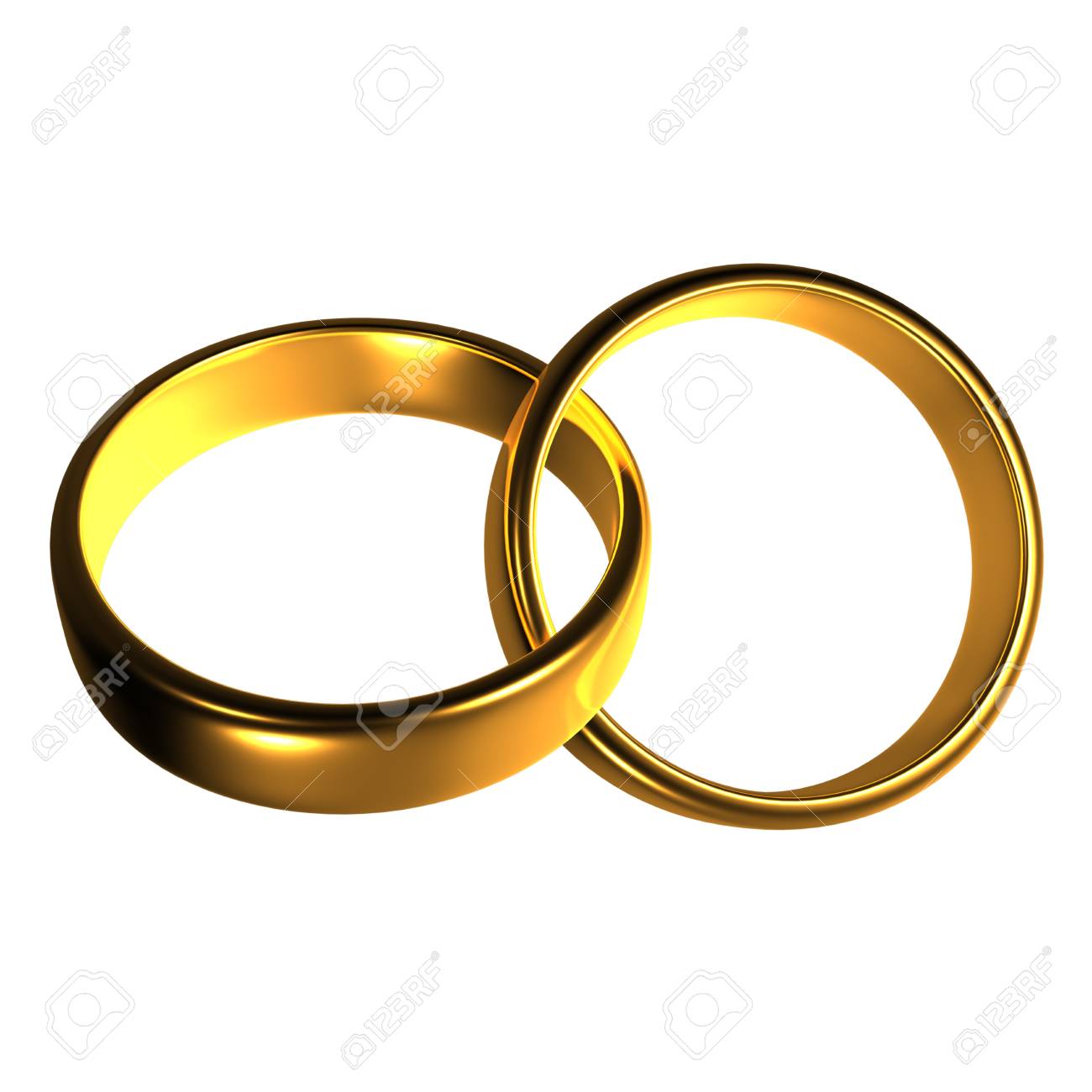 Paar Goldene Hochzeit Ringe Auf Weissem Hintergrund Lizenzfreie Fotos Bilder Und Stock Fotografie Image