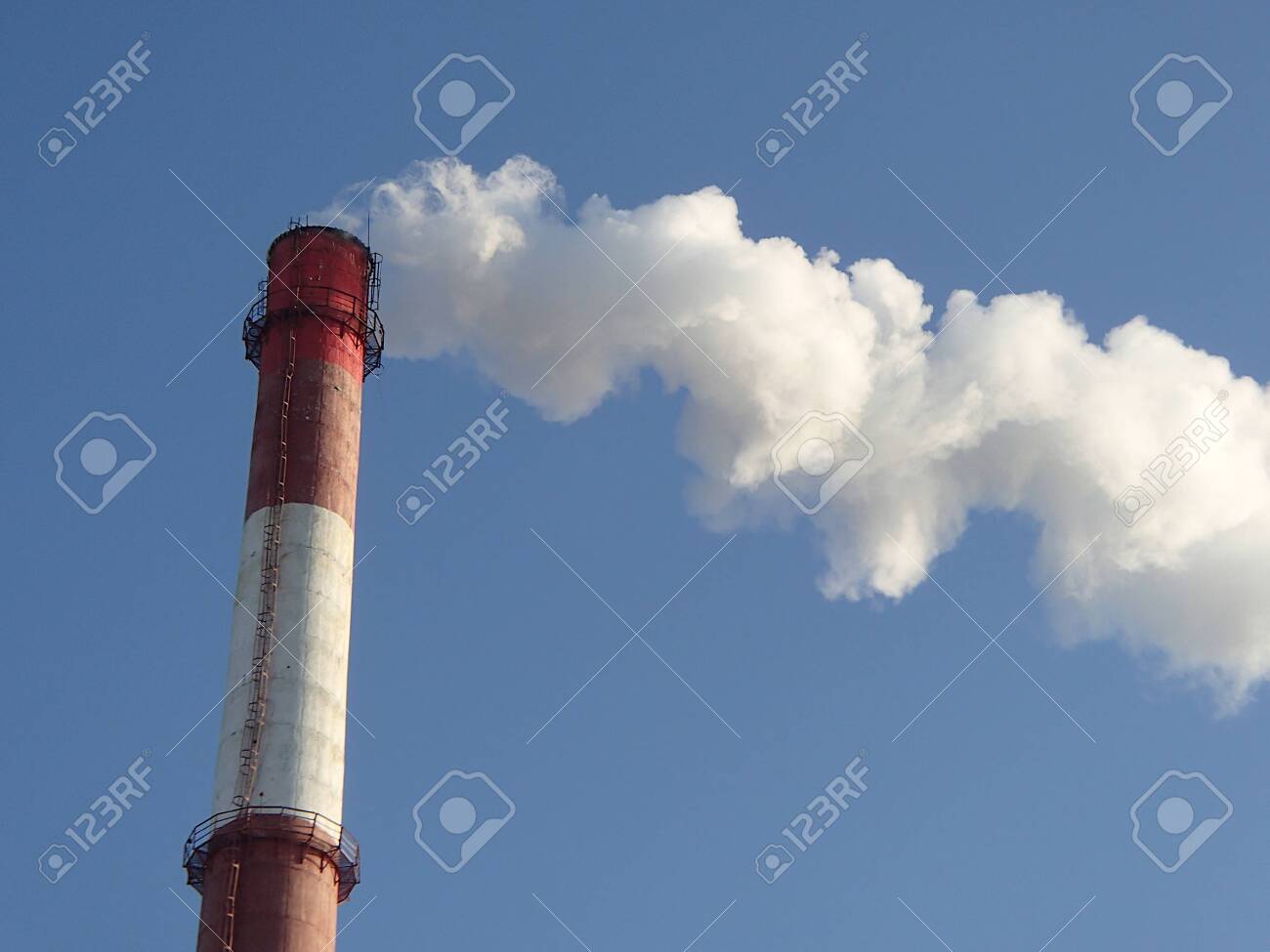 Big Factory Chimney Smoking With White Smoke On The Clean Blue Stock Photo Picture And Royalty Free Image Image Big Factory Chimney Smoking With White Smoke On The Clean Blue Stock Photo Picture And Royalty Free Image Image