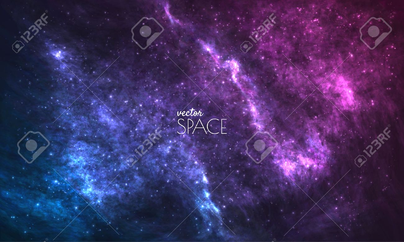 Cosmic Galaxy Background with nebula, stardust and bright shining stars. Vector illustration for your design, artworks - 51376755 Cosmic Galaxy Background with nebula, stardust and bright shining stars. Vector illustration for your design, artworks - 51376755
