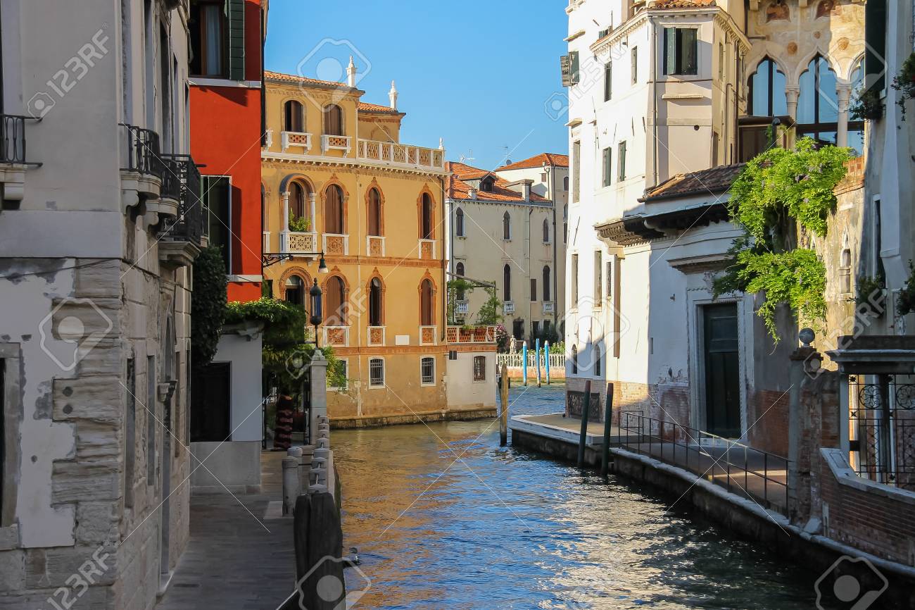 Famous Water Streets Of Historic Center Of Venice Italy Stock Photo Picture And Royalty Free Image Image