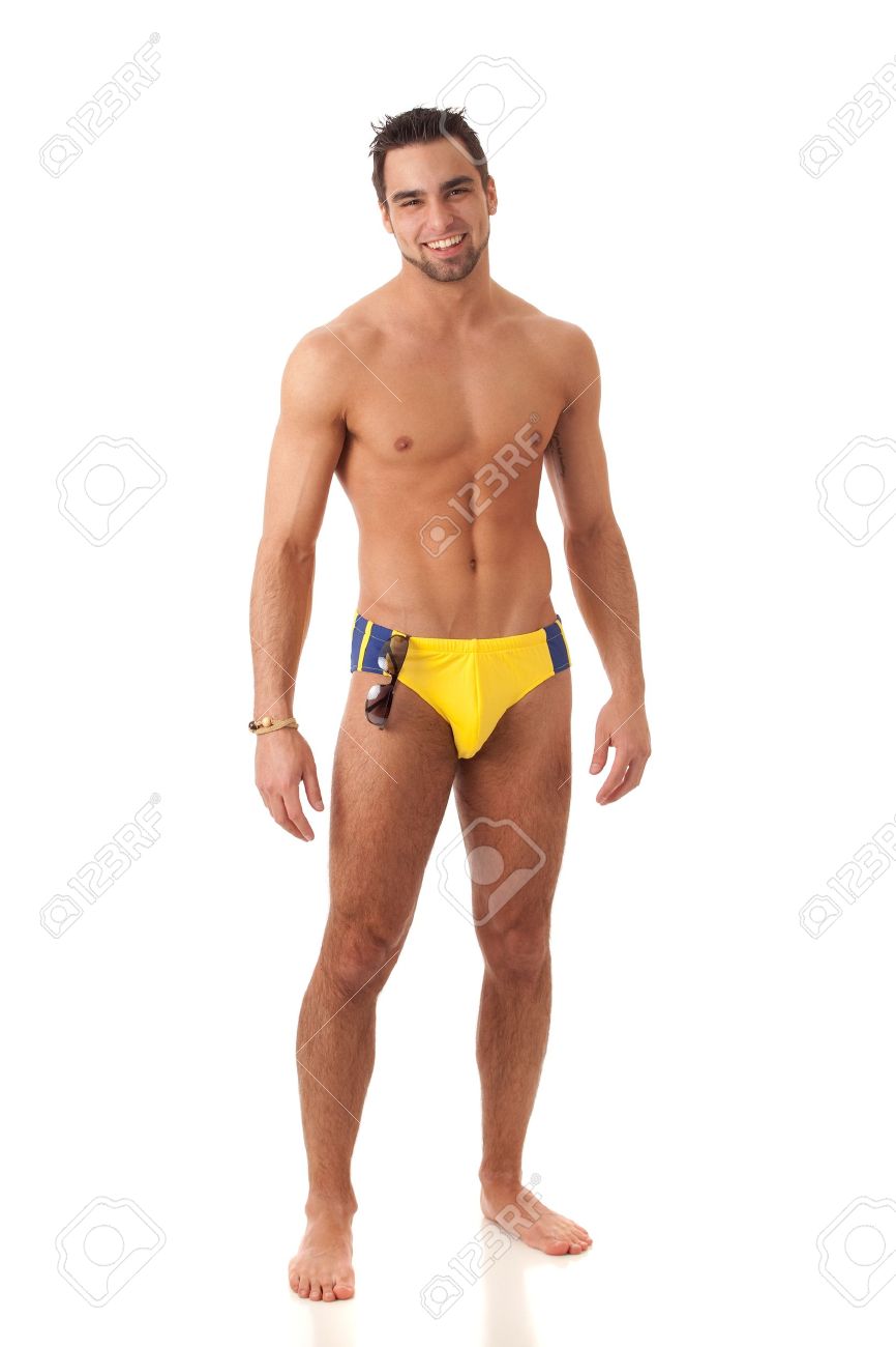 archivio fotografico uomo in costumi da bagno