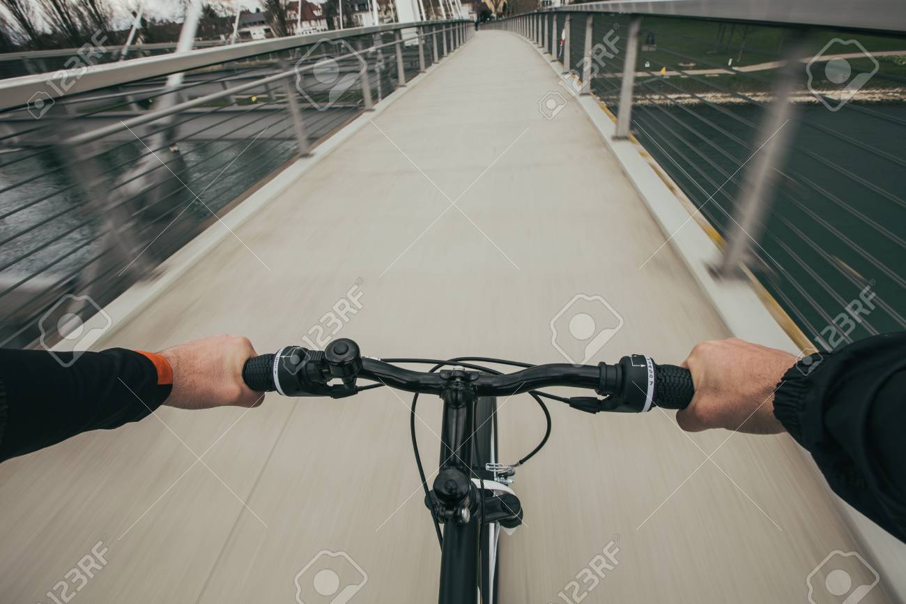 hands on bike