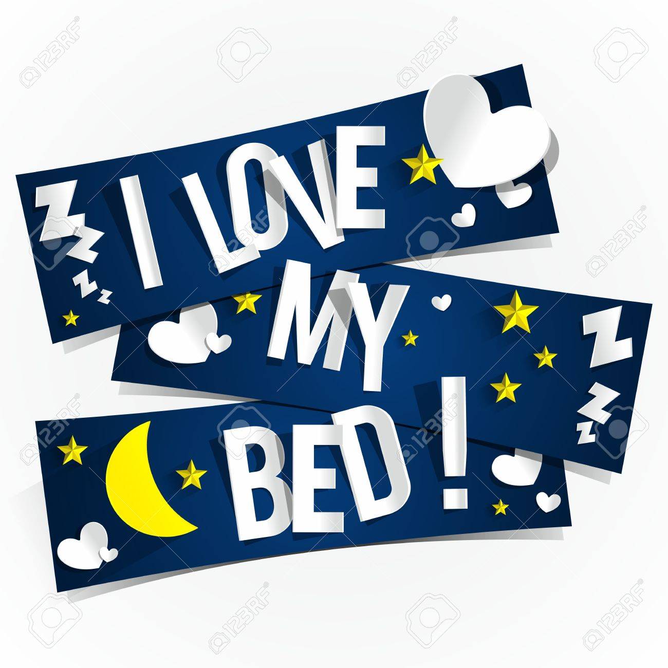 I Love My Bed i love my bed banners vector illustration royalty free cliparts I Love My Bed i love my bed banners vector illustration royalty free cliparts