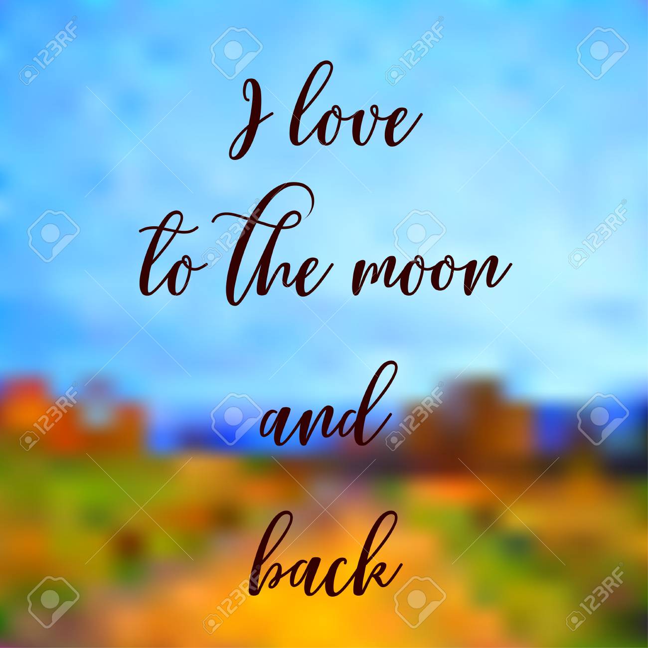 Carte De Voeux Saint Valentin Avec Citation Je T Aime A La Lune Et De Retour Sur Fond Flou Clip Art Libres De Droits Vecteurs Et Illustration Image Carte De Voeux Saint Valentin Avec Citation Je T Aime A La Lune Et De Retour Sur Fond Flou Clip Art Libres De Droits Vecteurs Et Illustration Image