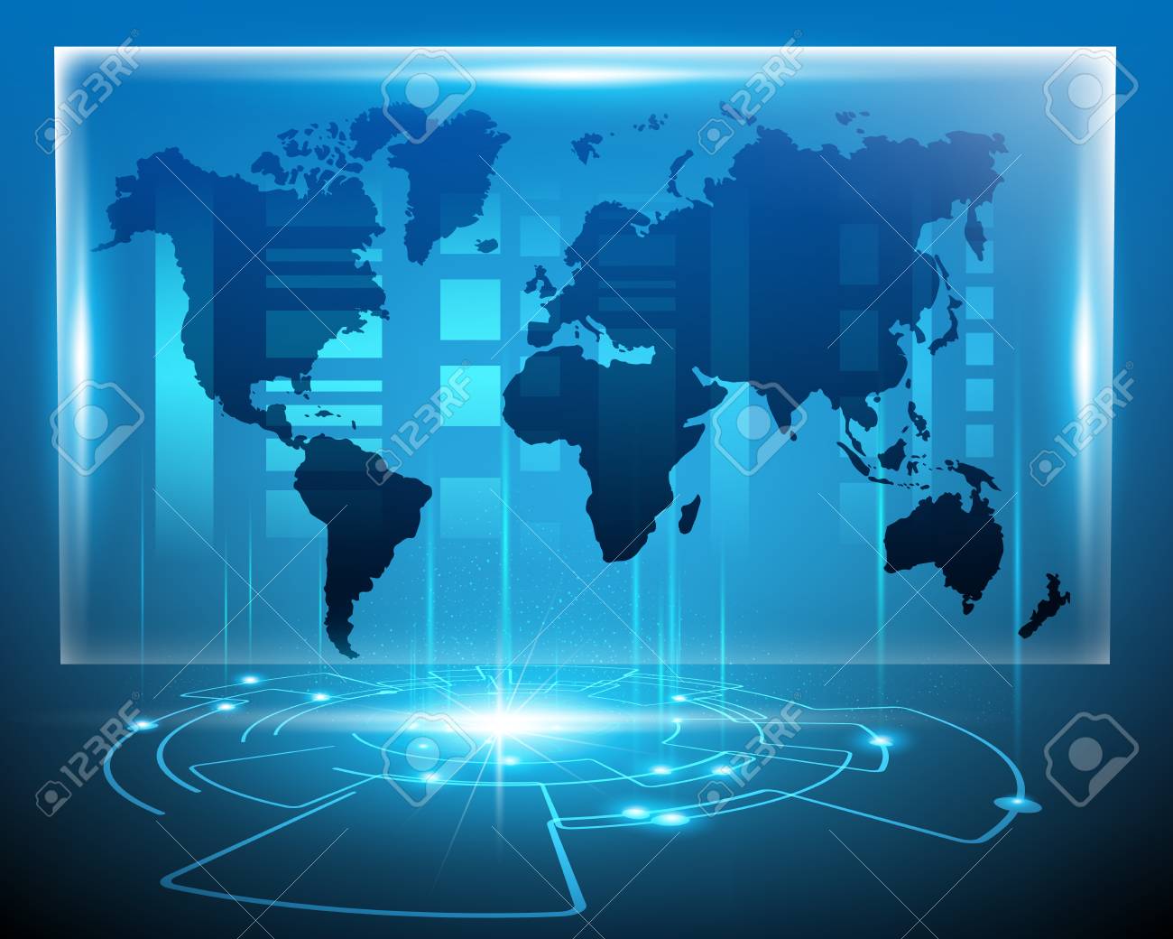 world map cyber digital online system with business zone vector world maps online free