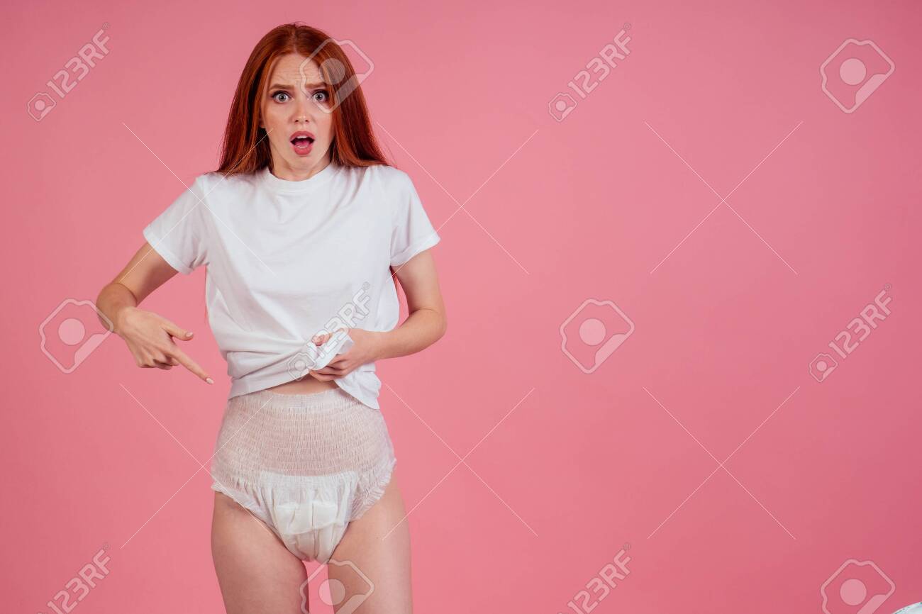 Girl Filling Diaper