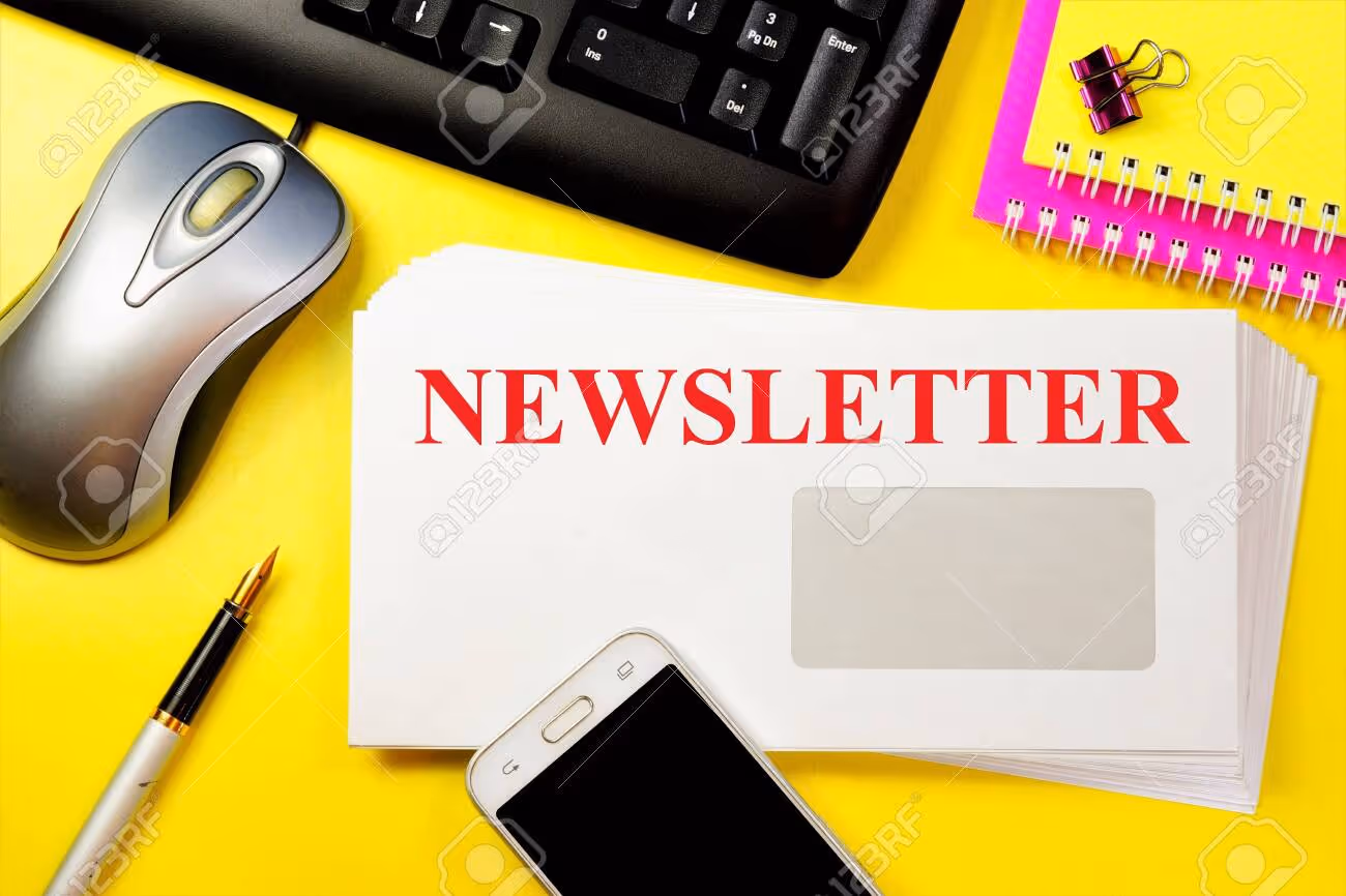 Newsletter - a text message in an envelope on the PC keyboard. News information-interesting financial and socio-political events, business advertising. - 153284735 Newsletter - a text message in an envelope on the PC keyboard. News information-interesting financial and socio-political events, business advertising. - 153284735