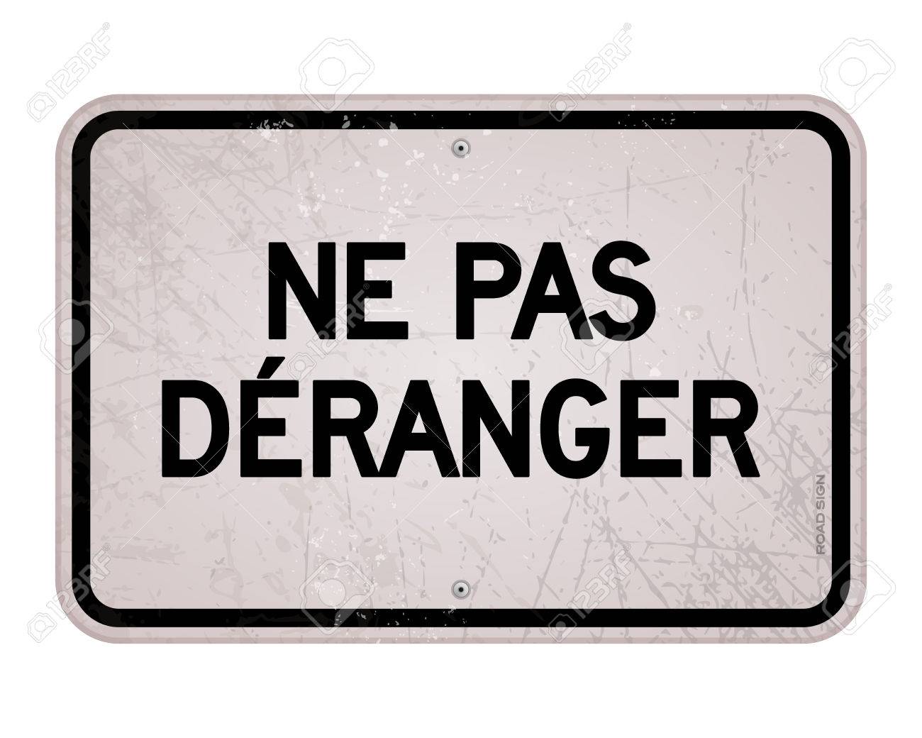 黒と白の長方形は Ne Pas Deranger として大きな太字の黒のテキストで記号を邪魔しないで のイラスト素材 ベクタ Image 黒と白の長方形は Ne Pas Deranger として大きな太字の黒のテキストで記号を邪魔しないで のイラスト素材 ベクタ Image