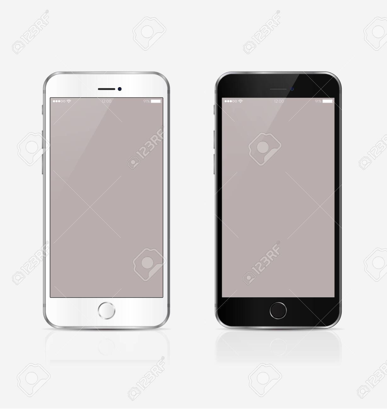 New realistic mobile phone smartphone collection mockups with blank screen isolated on white background. Vector illustration. for printing and web element, Game and application mockup - 149603017 New realistic mobile phone smartphone collection mockups with blank screen isolated on white background. Vector illustration. for printing and web element, Game and application mockup - 149603017