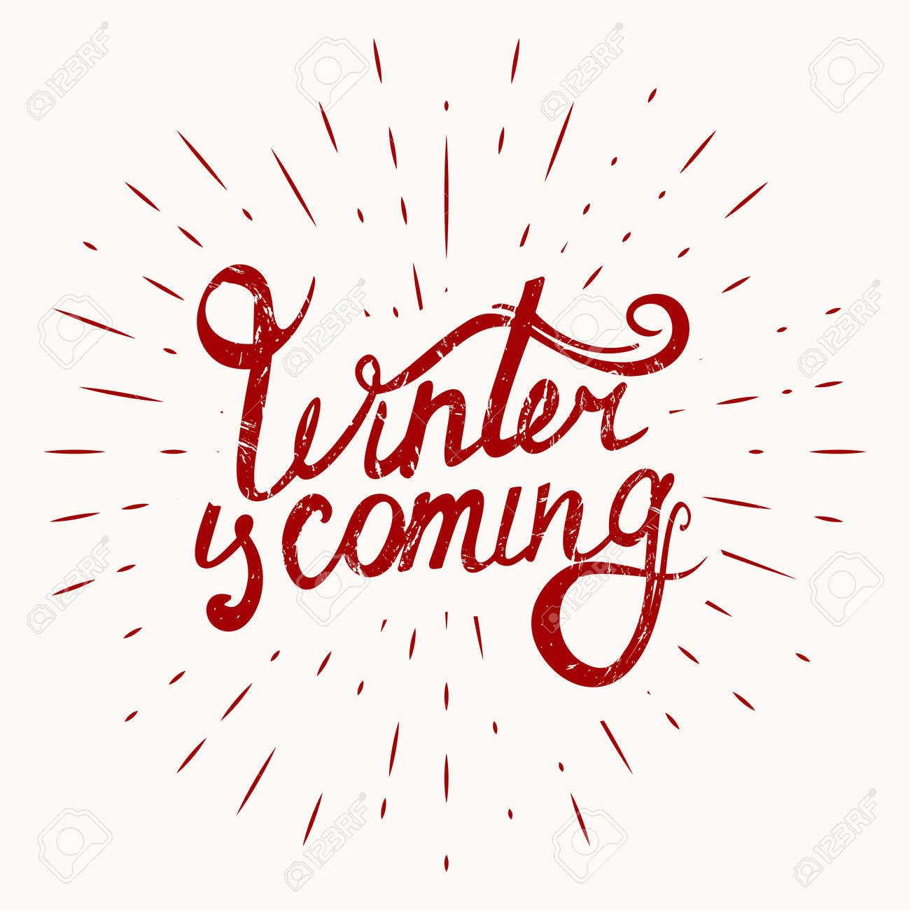 Abstract Creative concept vector design layout with text - winter is coming on sunburst background. Vector illustration - 159550727 Abstract Creative concept vector design layout with text - winter is coming on sunburst background. Vector illustration - 159550727