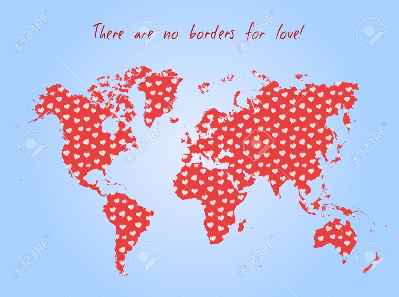 vector valentine day postcard