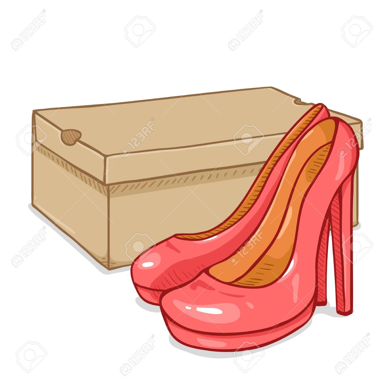 shoe box heels