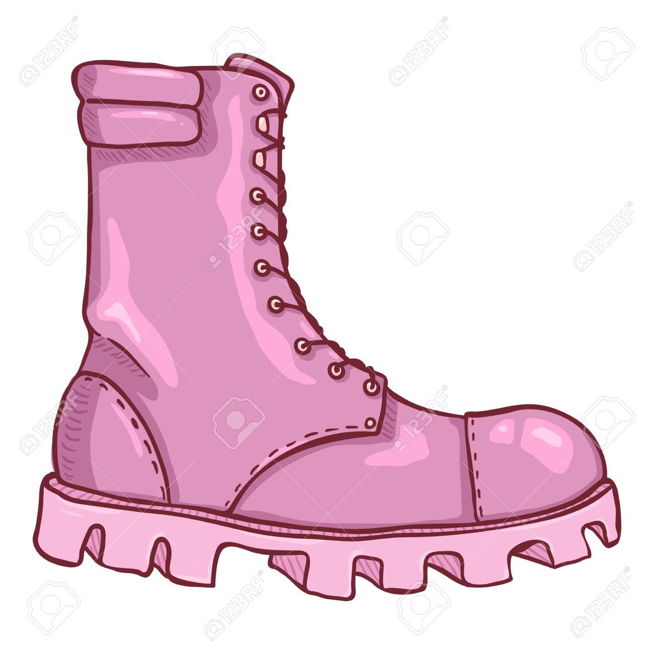 pink army boots