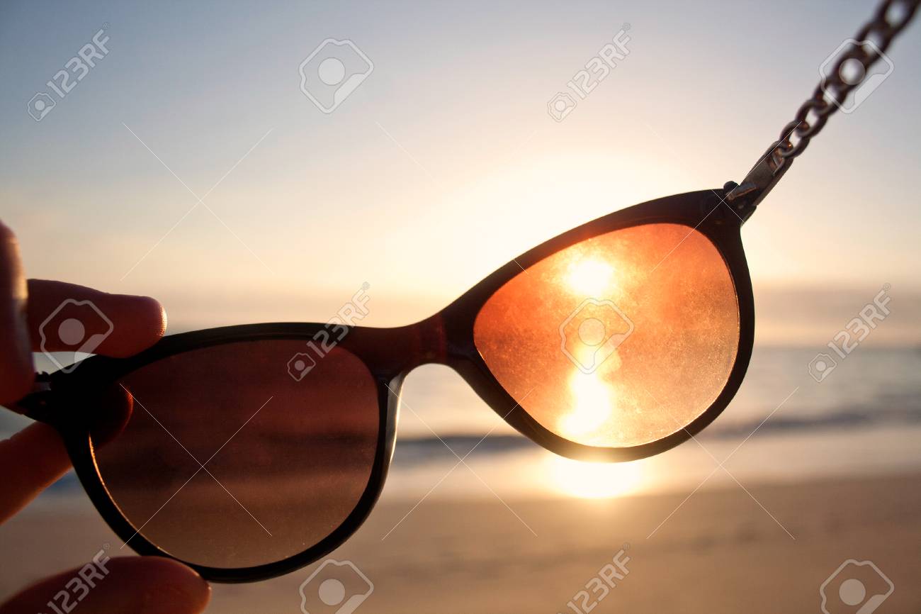 view through sunglasses