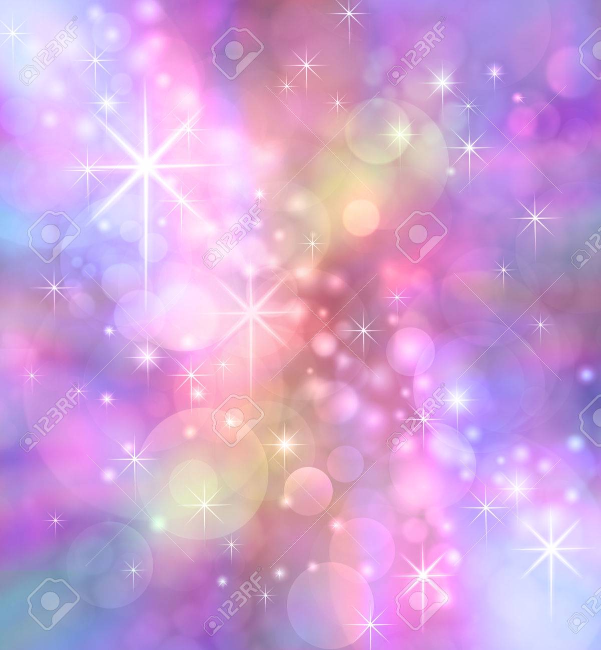 starry sparkling bokeh background