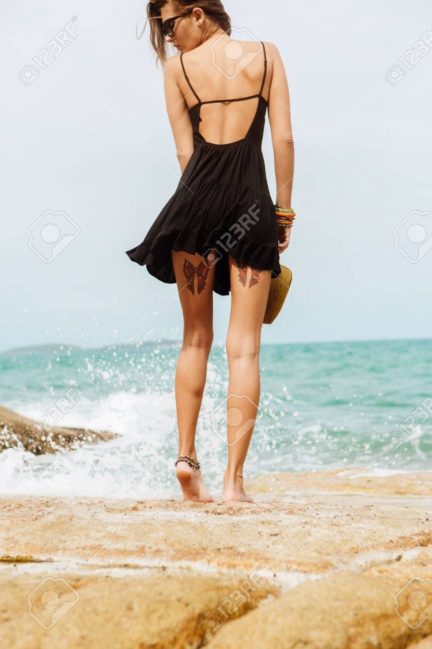 sexy black summer dress