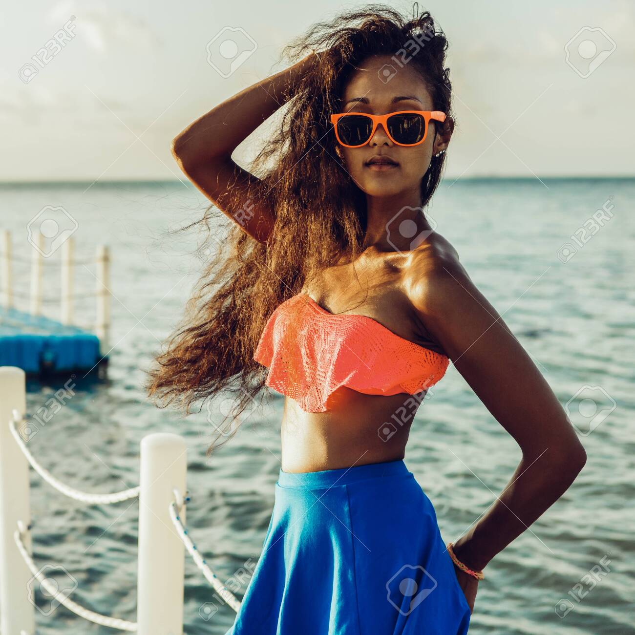 tropical outfit female