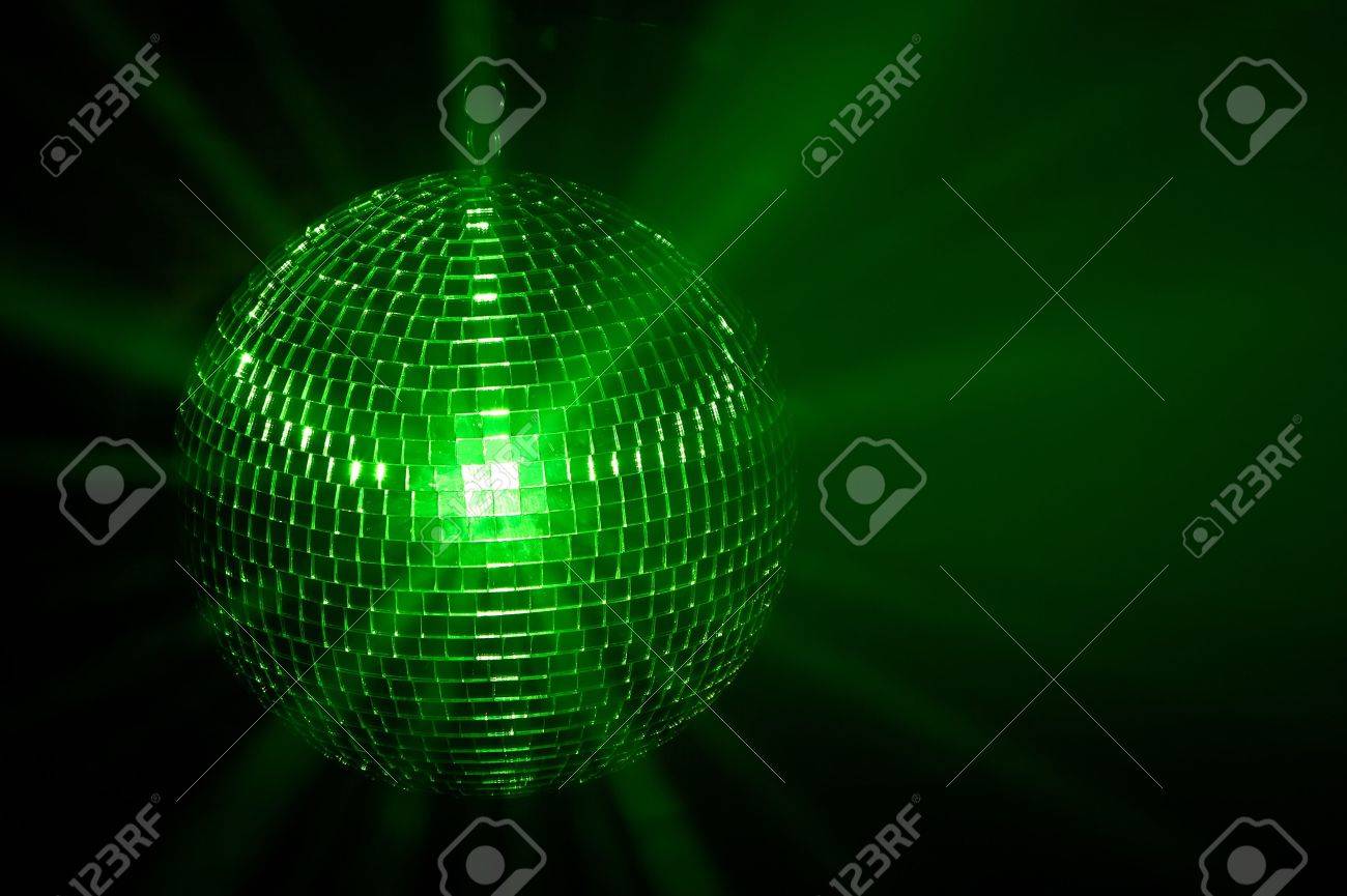 Green Disco Ball Stock Photo, Picture And Royalty Free Image. Image 5544637.
