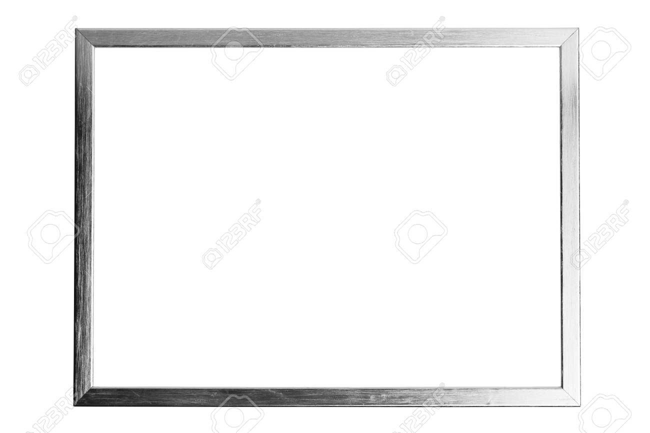 Silver Metallic Frame With Copy-space 