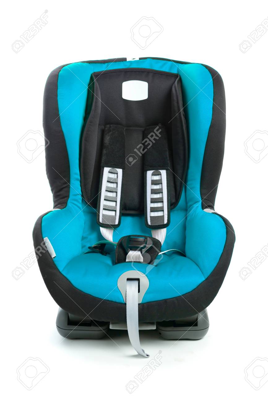 blue infant car seat