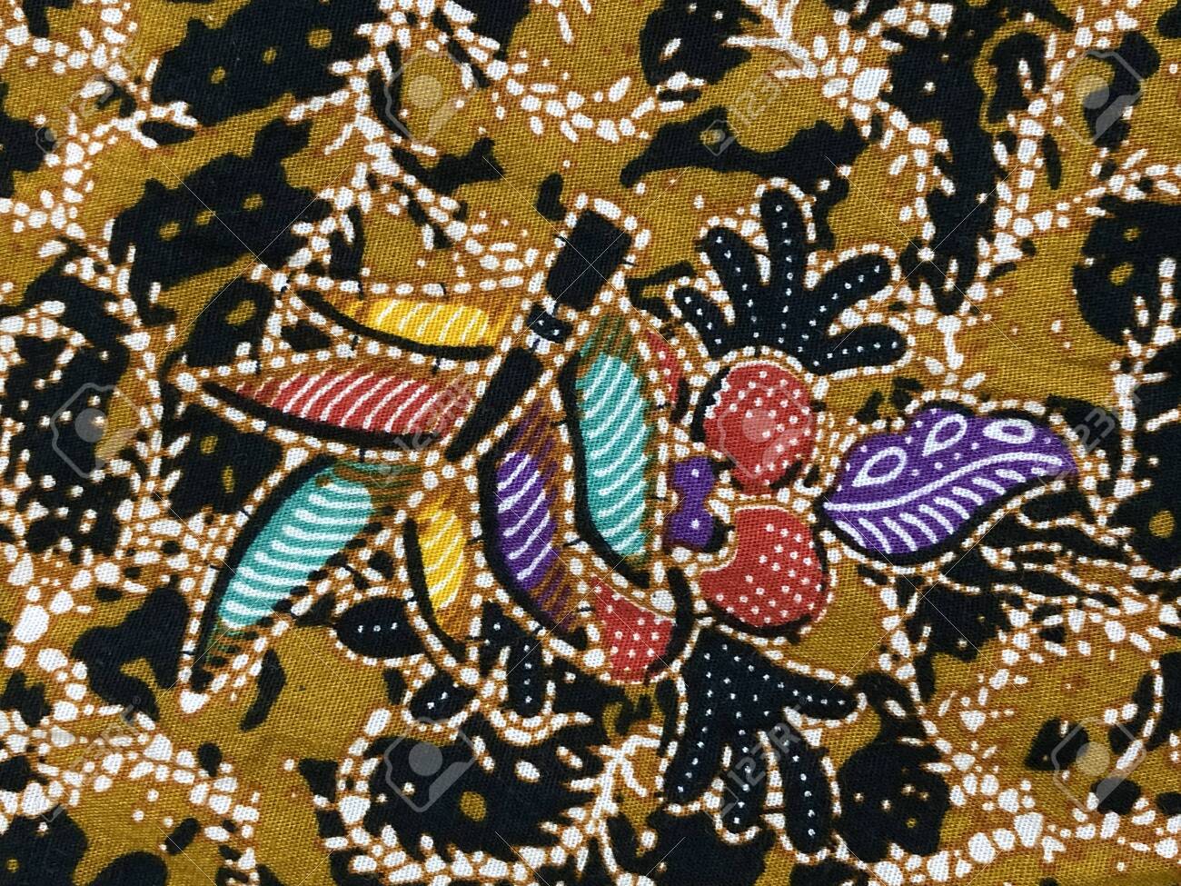 Traditional Batik Original From Terengganu. Stock Photo, Picture
