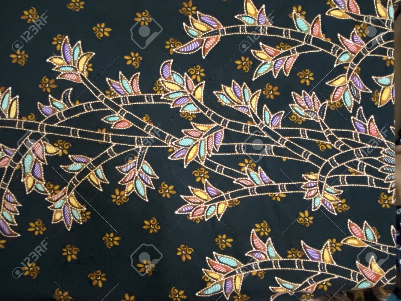 Traditional Batik Original From Terengganu. Stock Photo, Picture 