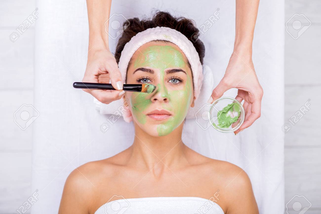 Download Young Woman In A Spa With Algae Facial Mask Woman In Spa Salon Stock Photo Picture And Royalty Free Image Image 69167279 PSD Mockup Templates