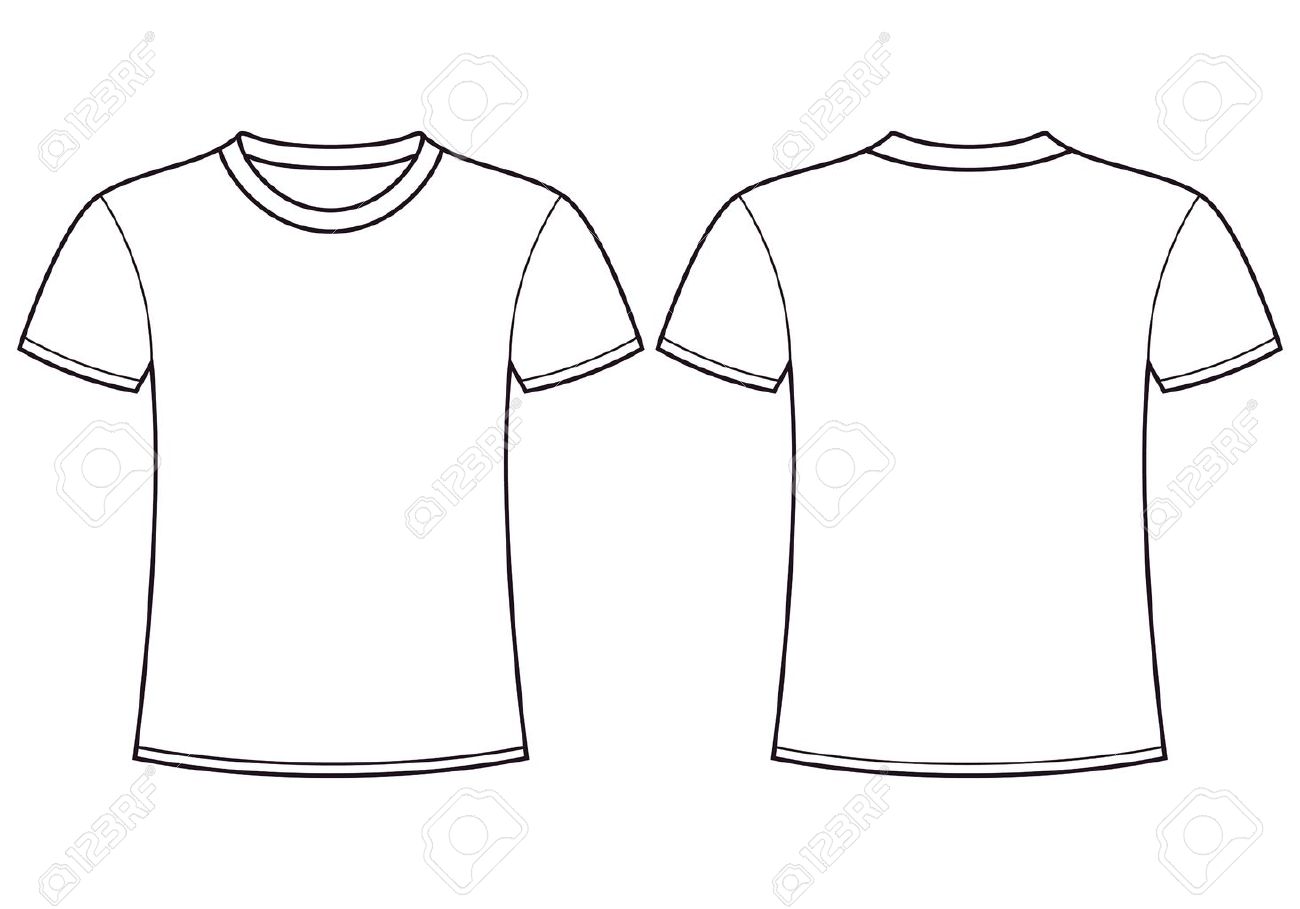 t shirt template front and back