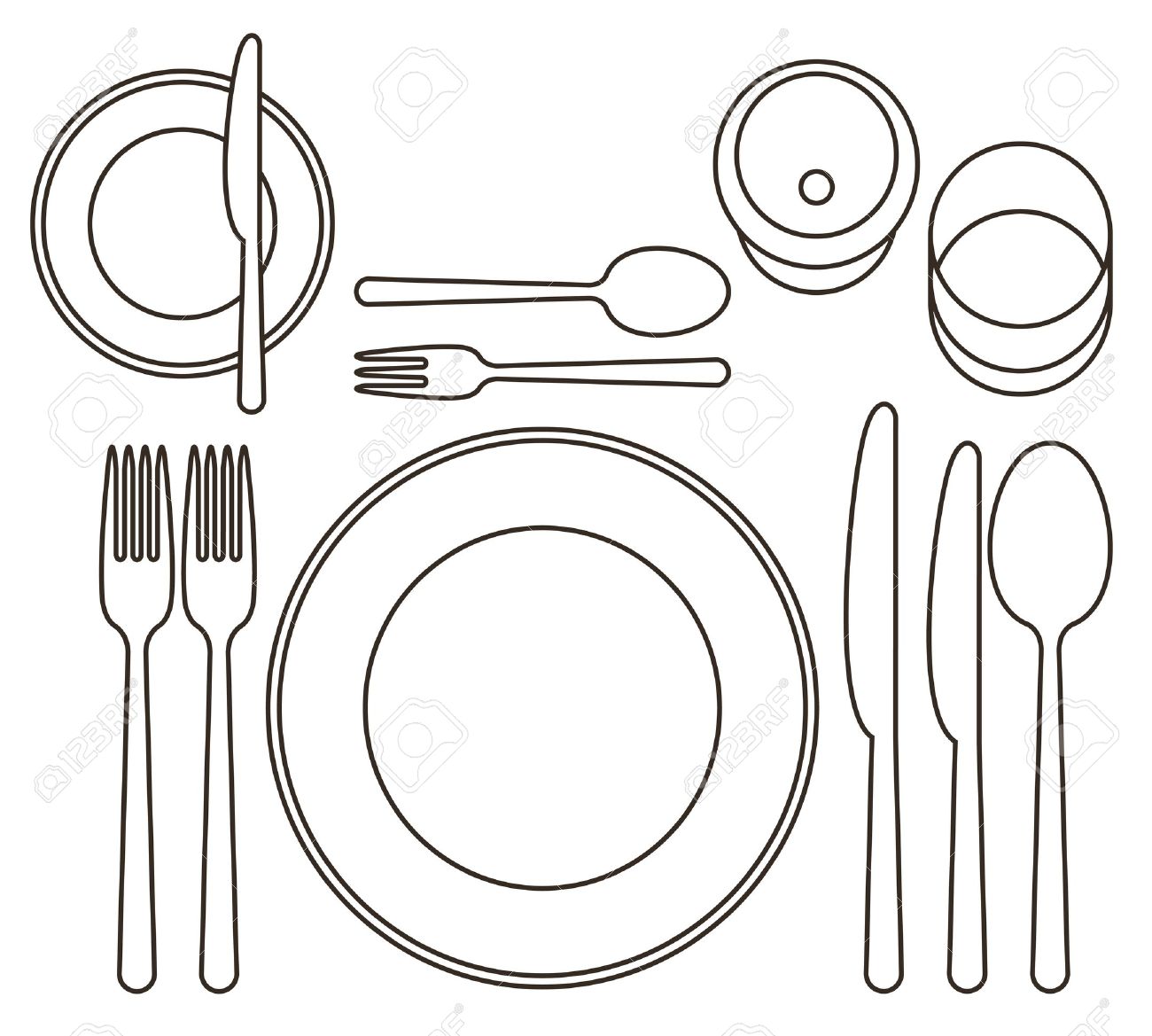 Place Setting Royalty Free Cliparts, Vectors, And Stock Illustration ... Place Setting Royalty Free Cliparts, Vectors, And Stock Illustration ...