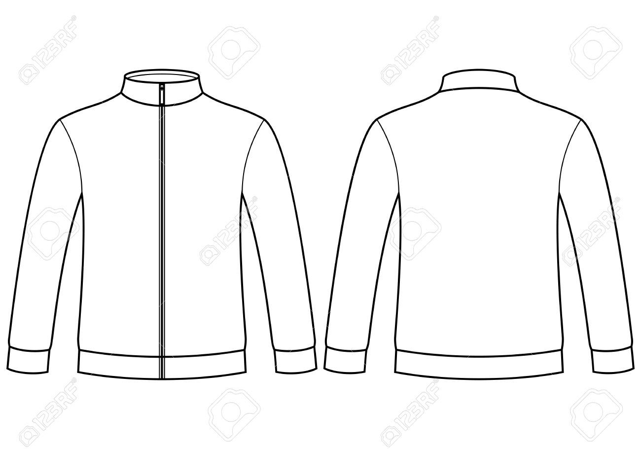 blank jacket template